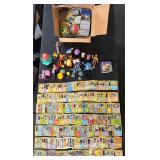 Pokï¿½mon card collection with toys
