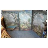 3 canvas paintings