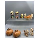 Vintage Squirrel salt & pepper shakers