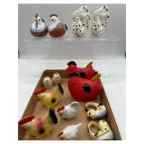 Vintage Rooster S&P shakers & more