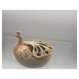 Vintage peacock trinket box