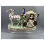 Vintage occupied Japan horse and carriage figure