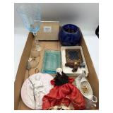 Vintage collectibles and glass