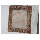 Alaskan Picture Frame Hide and Fur, Beaded 26-6