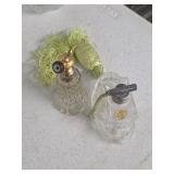 2 Vintage Led Crystal Perfume Decanters 10-15