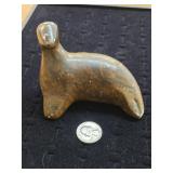 Inuit Carved Seal - Mixed Minerals(Soap Stone) 5-6