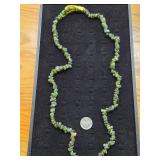 Nephrite Jade Crystal Necklace  25-5