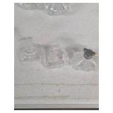 Vintage Led Crystal Trinket Box + Perfume Decanter