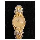 Gold Nugget w Airplanes SEIKO Watch 80 GramsTotal