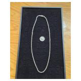29 Gram 925 Silver Italy Rope Chain  5-12