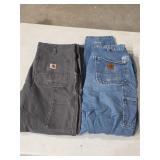 2 Pair 34X32 Carhart Pants  K-1