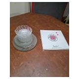 Peggy Karr plate and glass dining set. T54