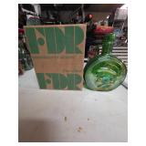 FDR carnival glass commemorative decanter. T34