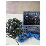 Crate w 5 Outdoor Extension Cords  K-7