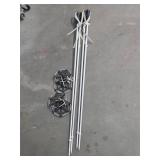 57' Ski Poles/ Trekking Poles Metal 26-5