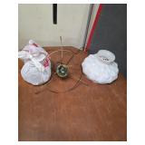 Milk glass hanging lamp. T82