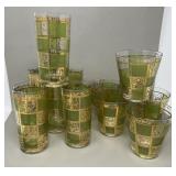 Large Lot of As-Found Culver MCM Glasses Glasware