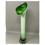 Jack in the Pulpit Vase Art Glass Tall Flower