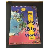 Its a Big BIg World Vintage Kids Large Atlas Book