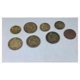 Antique Coins French Francs Centimes 1910s-1920s