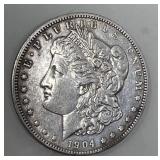1904 Morgan Silver Dollar Antique US Coin