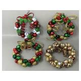 Mini Jingle Bell Wreaths Christmas Xmas