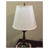 Cranberry Glass Bauble Antique Table Lamp