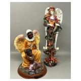 Cast Resin Angel Figurines, Lenox Harvest Angel,