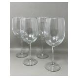 Set of 4 Stemmed Wine Glasses