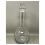 Vintage Tall Etched Crystal Decanter Bottle