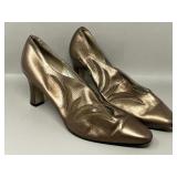 Sz 8 Fashion Influences Vintage Leather Mesh