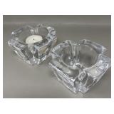 Orrefors Crystal Votive/Tealight Holders Candle