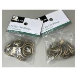 NEW 1 1/4' Clip Drapery Rings Curtain Rings