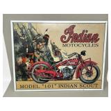Decorative Indiana Motorcycles Tin Sign Wall