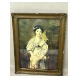 Vintage Framed 'The Broken Vessel' Jean-Baptiste