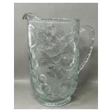 Vintage Libbey Orchard Fruit Clear Pressed Glass