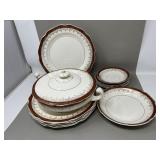 Queen Anne Stetson China 22K Gold Rimmed Tureen
