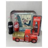 Vintage Coca Cola Mega Lot Tin Tray Truck Locker