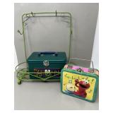 Metal Vintage Teaset Rack, Keropi Tin Elmo Tin
