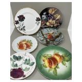 Collection of Decorative Plates Some Handpainted