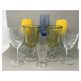 Assorted Vintage Stemware Glasses Goblets,