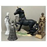 As Found Funky Whimsical Figurines Unicorn,