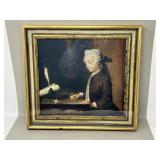 Framed Print 'The Top' Jean-Baptiste-Simeon Char