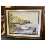 Framed Print 'Lobster Hut' Milligan Art Print Wa