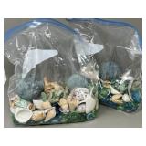 Bags of Seashells, Glass Gems, Vase Filler