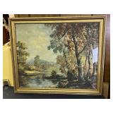 Framed Lithograph Print CP Ryndel 'Shady Nook'