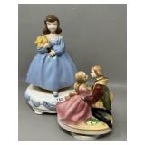 Pair of Vintage Music Box Figurines Romeo Juliet