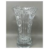 Vintage Italian Fluted Crystal Floral Vase