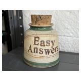 Easy Answers Studio Pottery Jar Trinket Stash Jar