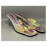 Sz 9 J Renee As Is Irridescent Sandals Heels